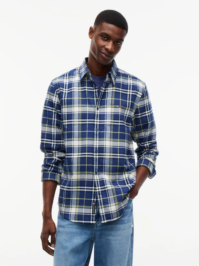 Tommy Jeans Flanellhemd »REGULAR FLANNEL CHECK SHIRT« Regular fit mit Karomuster