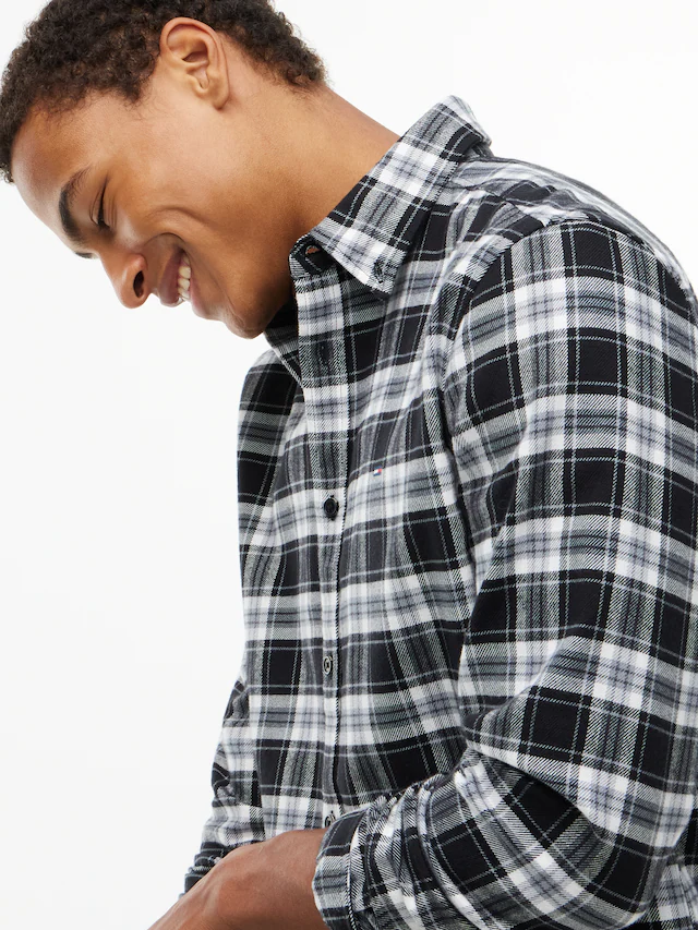 Tommy Jeans Flanellhemd »REGULAR FLANNEL CHECK SHIRT« Regular fit mit Karomuster