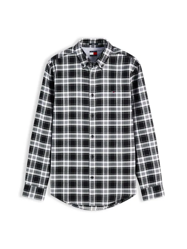 Tommy Jeans Flanellhemd »REGULAR FLANNEL CHECK SHIRT« Regular fit mit Karomuster