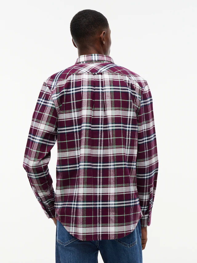 Tommy Jeans Flanellhemd »REGULAR FLANNEL CHECK SHIRT« Regular fit mit Karomuster