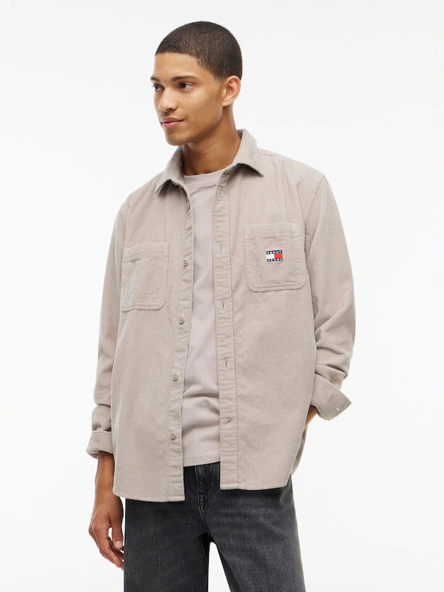 Tommy Jeans Langarmhemd »RELAXED CORDUROY SHIRT« Relaxed fit mit Brusttaschen