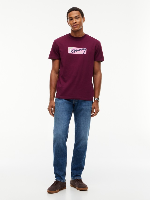 Tommy Jeans T-Shirt »TJM REGULAR SIGNATURE« Print, Rundhals, normale Passform