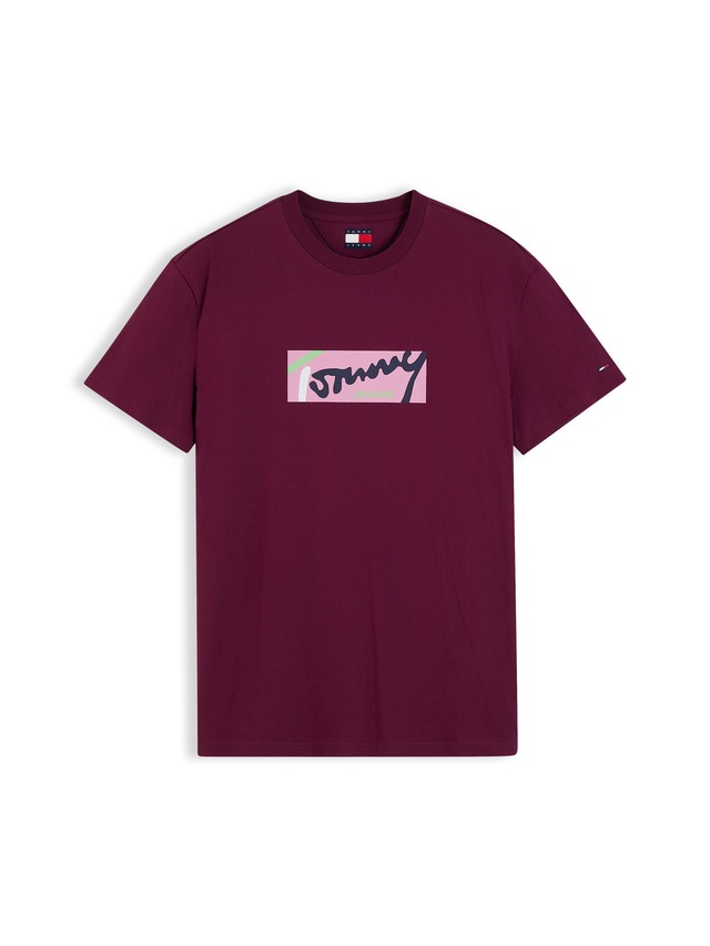 Tommy Jeans T-Shirt »TJM REGULAR SIGNATURE« Print, Rundhals, normale Passform