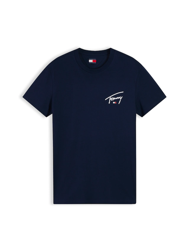 Tommy Jeans T-Shirt »SLIM SIGNATURE CHEST TEE« Slim fit mit Rundhalsausschnitt