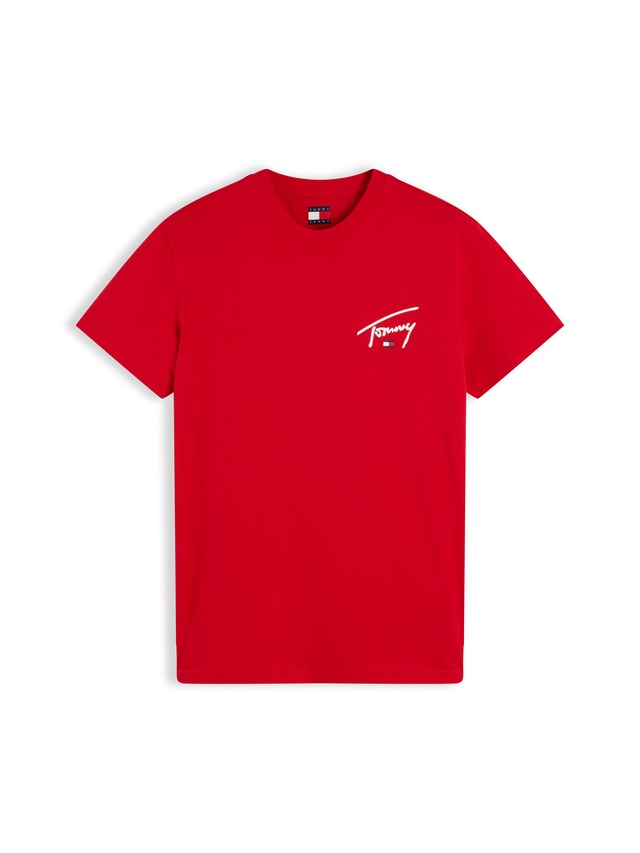 Tommy Jeans T-Shirt »SLIM SIGNATURE CHEST TEE« Slim fit mit Rundhalsausschnitt