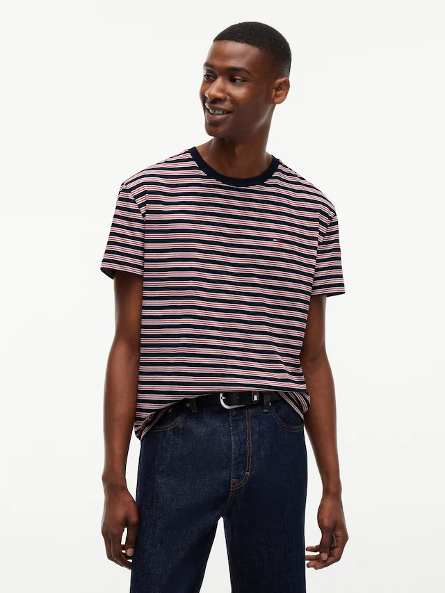Tommy Jeans T-Shirt »REGULAR STRIPE TEE« Regular fit mit Streifenmuster