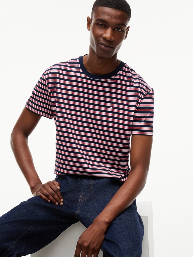 Tommy Jeans T-Shirt »REGULAR STRIPE TEE« Regular fit mit Streifenmuster