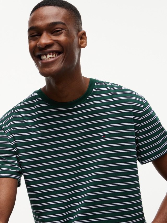 Tommy Jeans T-Shirt »REGULAR STRIPE TEE« Regular fit mit Streifenmuster