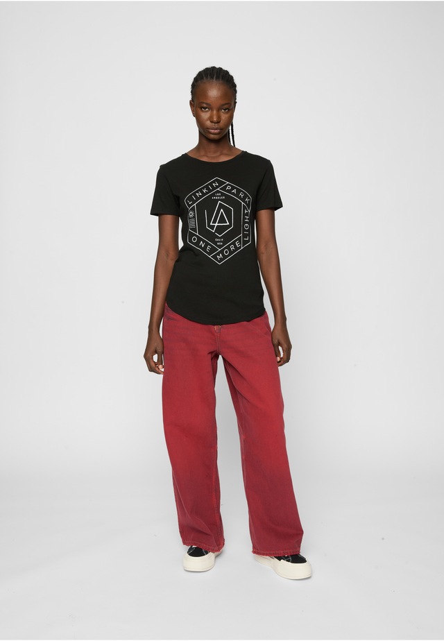 Merchcode Kurzarmshirt »Merchcode Damen Ladies Linkin Park OML Fit Tee« 1 tlg.