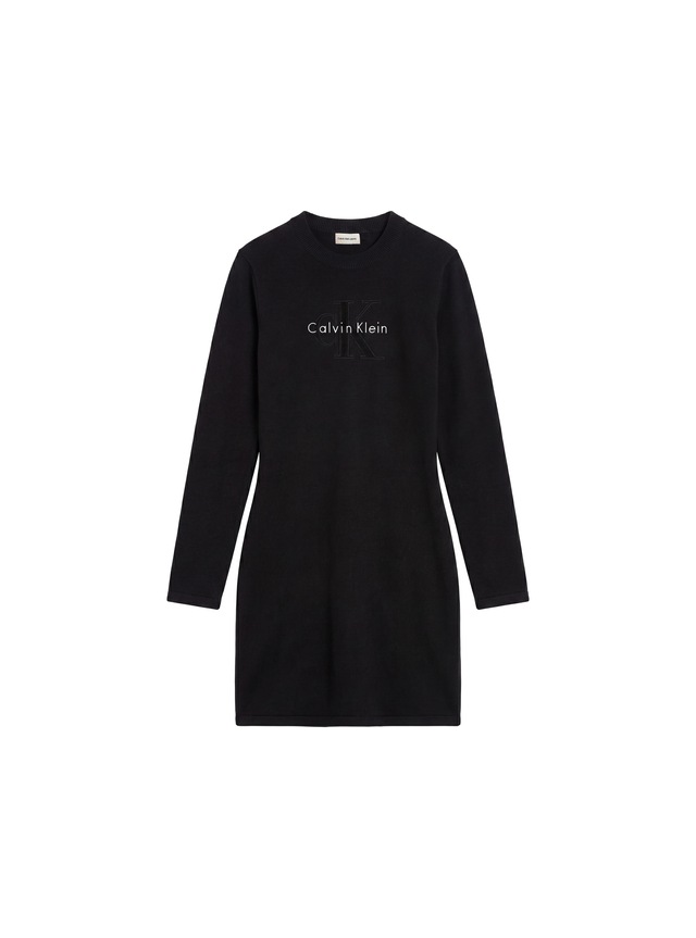 Calvin Klein Jeans Minikleid »LOGO MINIDRESS« Ohne Tasche Regular fit, Logoschriftzug