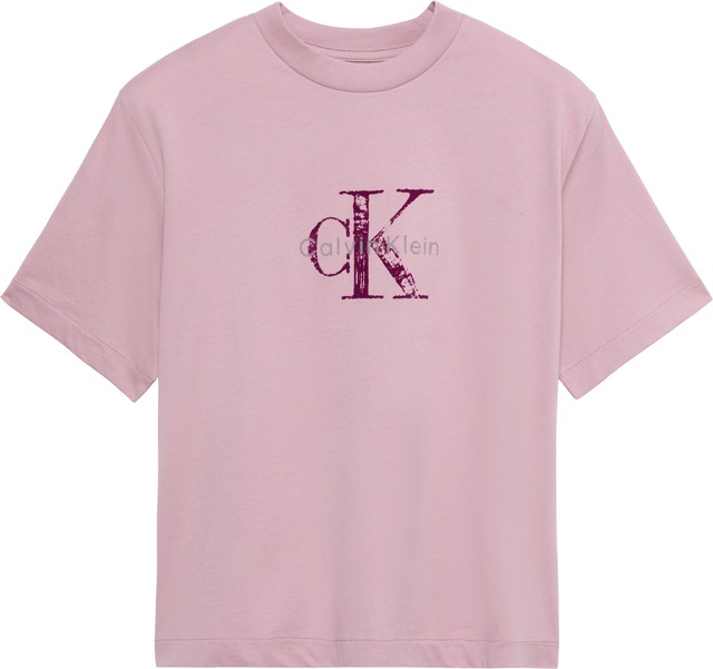 Calvin Klein Jeans T-Shirt »BOXY HAND DRAWN MONOLOGO TEE« Regular fit, Logoschriftzug
