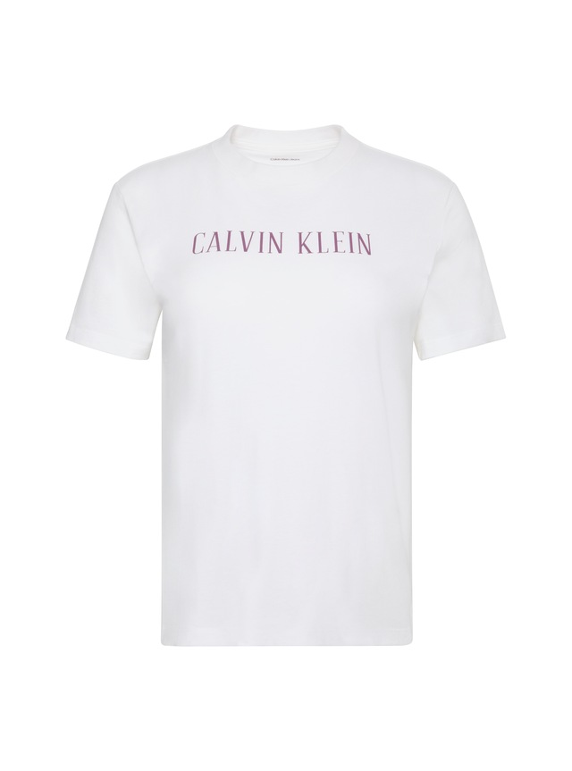 Calvin Klein Jeans T-Shirt Rundhalsausschnitt, Regular Fit, Logoschriftzug