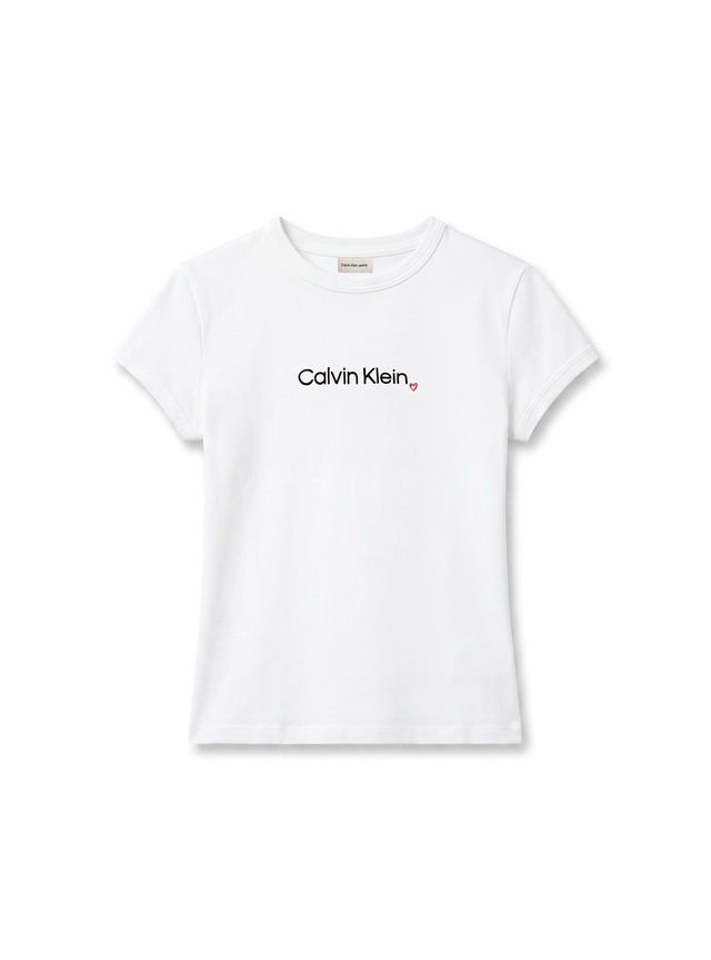 Calvin Klein Jeans T-Shirt »SLIM FIT HEART LOGO TEE« Slim fit, Logoschriftzug