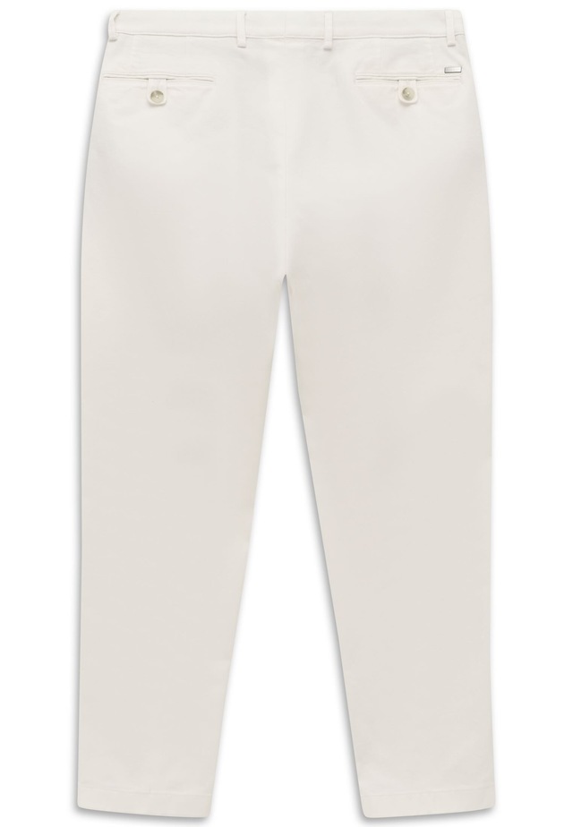 bugatti Bundfaltenhose »Tapered Fit« aus Baumwoll-Stretch