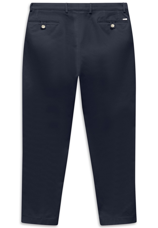 bugatti Bundfaltenhose »Tapered Fit« aus Baumwoll-Stretch