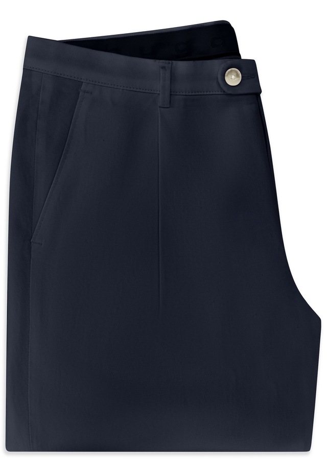 bugatti Bundfaltenhose »Tapered Fit« aus Baumwoll-Stretch