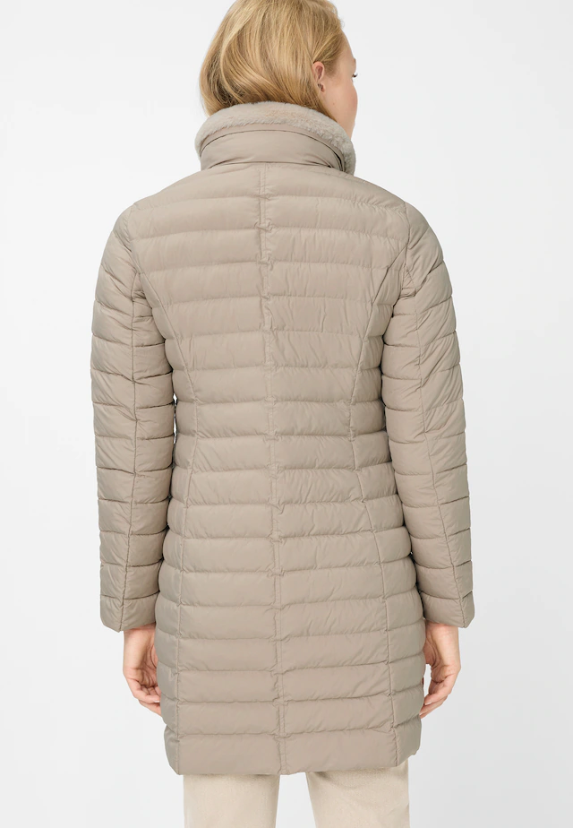 Fuchs Schmitt Steppmantel mit Plüschkragen, Regular Fit, verdeckter Reißverschluss