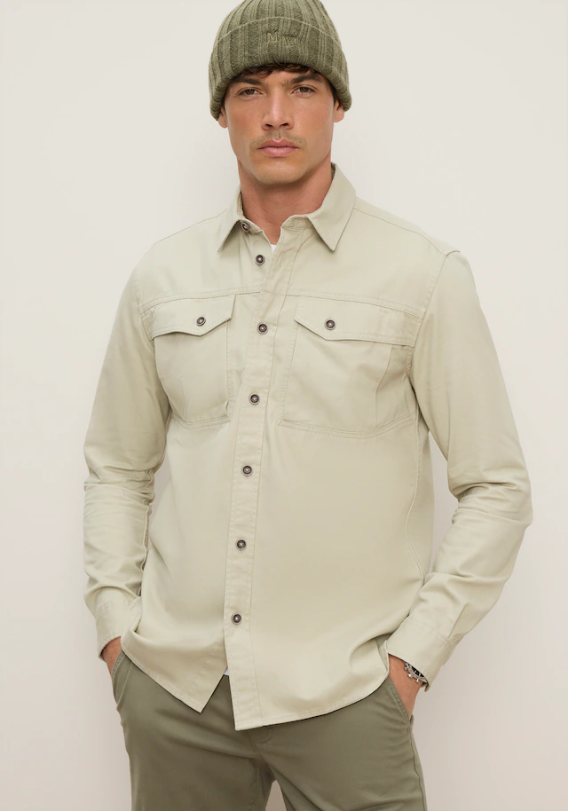 Man's World Langarmhemd »Markante Details mit modernem Charakter« Robuste Baumwollqualität, authentischer und vielseitiger Look.