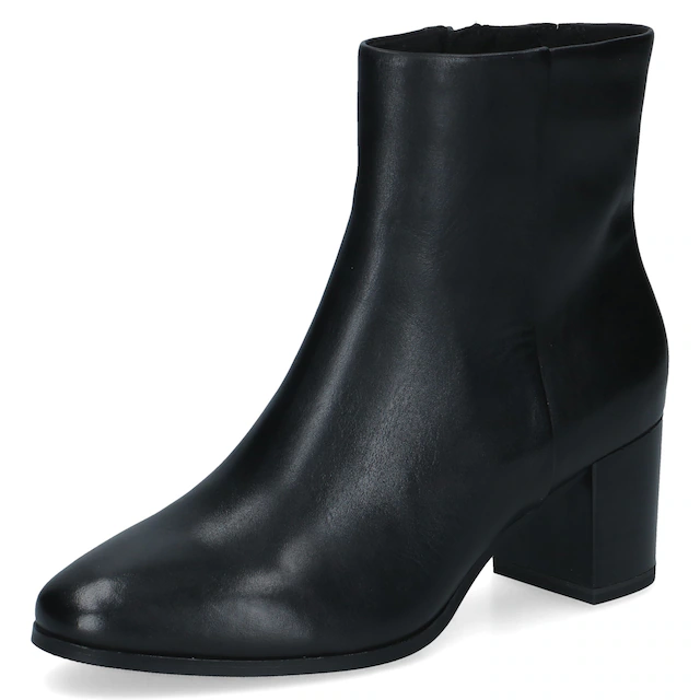 Caprice Stiefelette Blockabsatz, Businessschuh mit dezenter Ziernaht