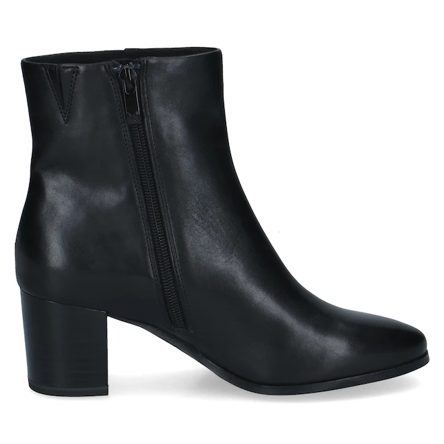 Caprice Stiefelette Blockabsatz, Businessschuh mit dezenter Ziernaht