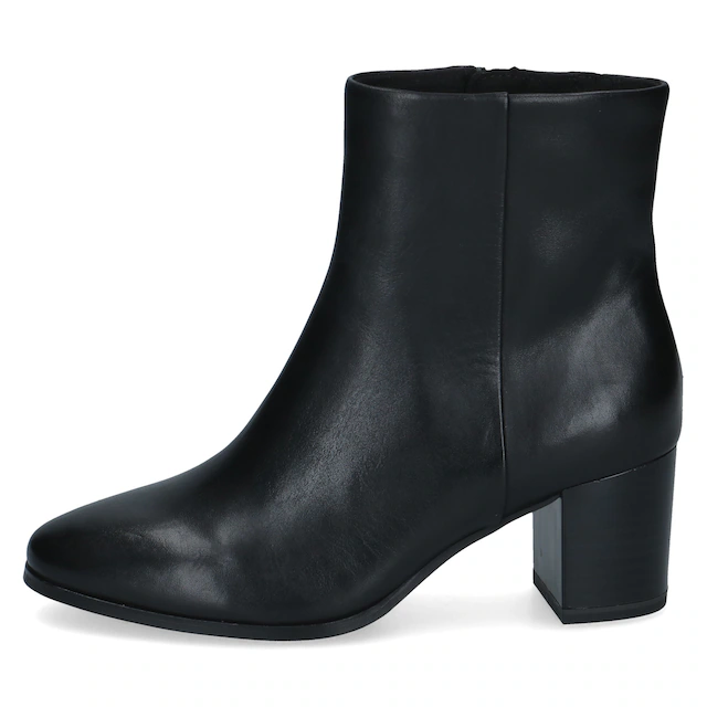 Caprice Stiefelette Blockabsatz, Businessschuh mit dezenter Ziernaht