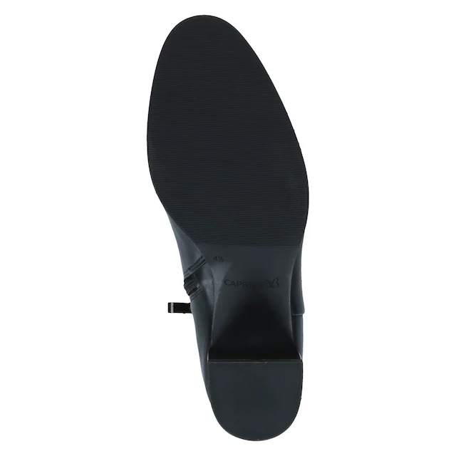 Caprice Stiefelette Blockabsatz, Businessschuh mit dezenter Ziernaht