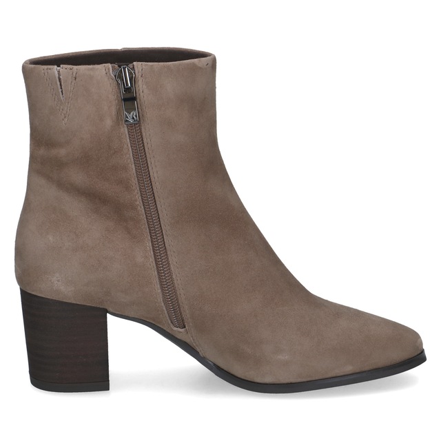 Caprice Stiefelette Blockabsatz, Businessschuh mit dezenter Ziernaht