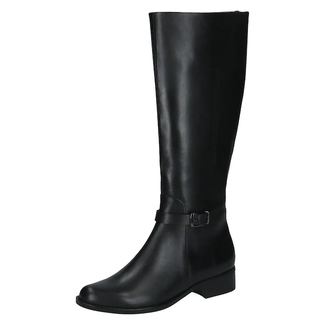 Caprice Stiefel Blockabsatz, Langschaftstiefel mit praktischem Innenreißverschluss