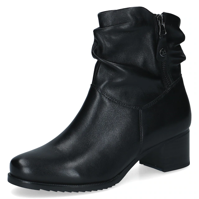 Caprice Stiefelette Blockabsatz, Businessstiefelette mit slouchy Falten am Schaft
