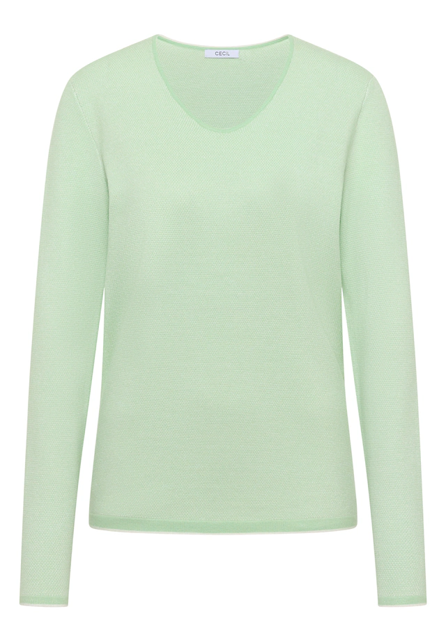 Cecil Strickpullover mit abgerundetem V-Ausschnitt