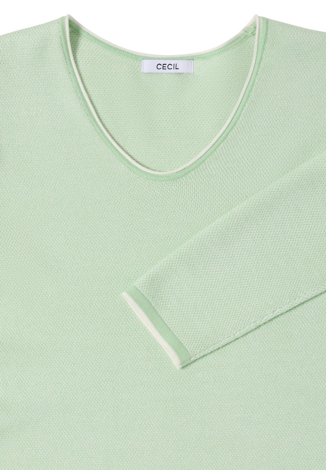Cecil Strickpullover mit abgerundetem V-Ausschnitt