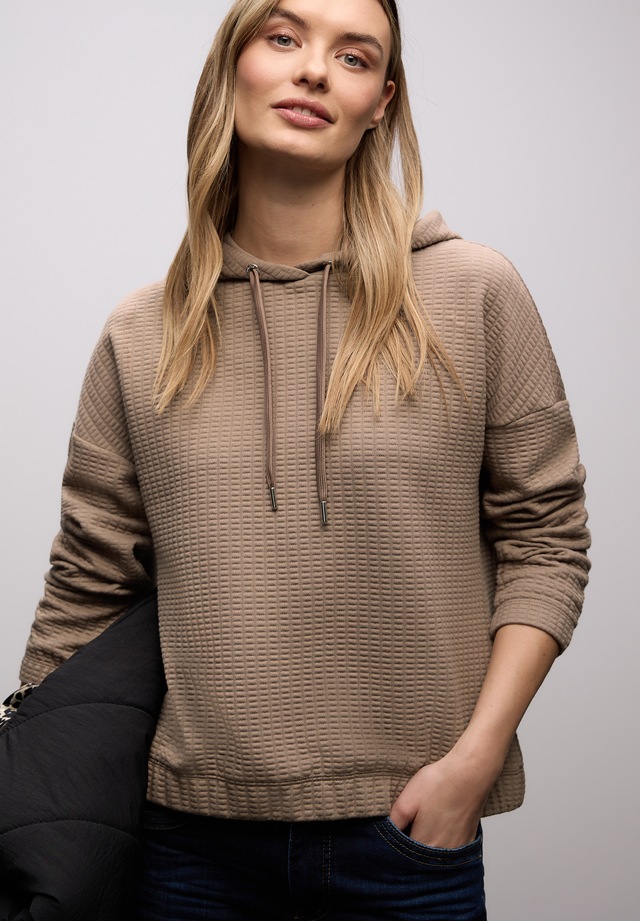 STREET ONE Langarmshirt mit Struktur