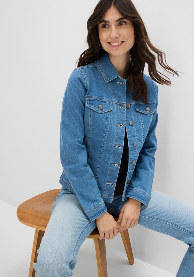 bonprix Jeansjacke bequeme Passform, mit Brust- und Eingriffstaschen