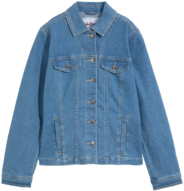 bonprix Jeansjacke bequeme Passform, mit Brust- und Eingriffstaschen