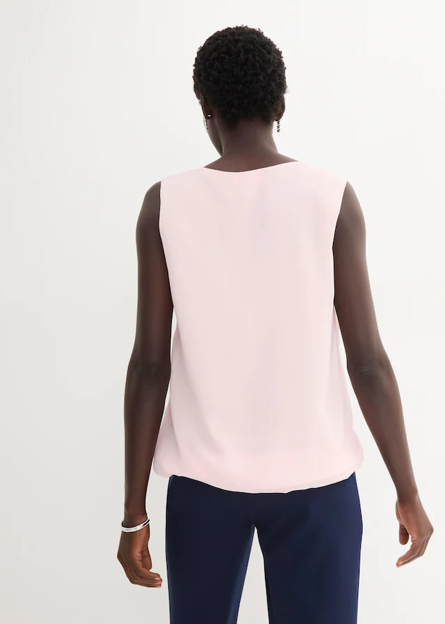 bonprix Blusentop lockerer Schnitt, für Frühjahrsmode und Sommermode, aus Polyester