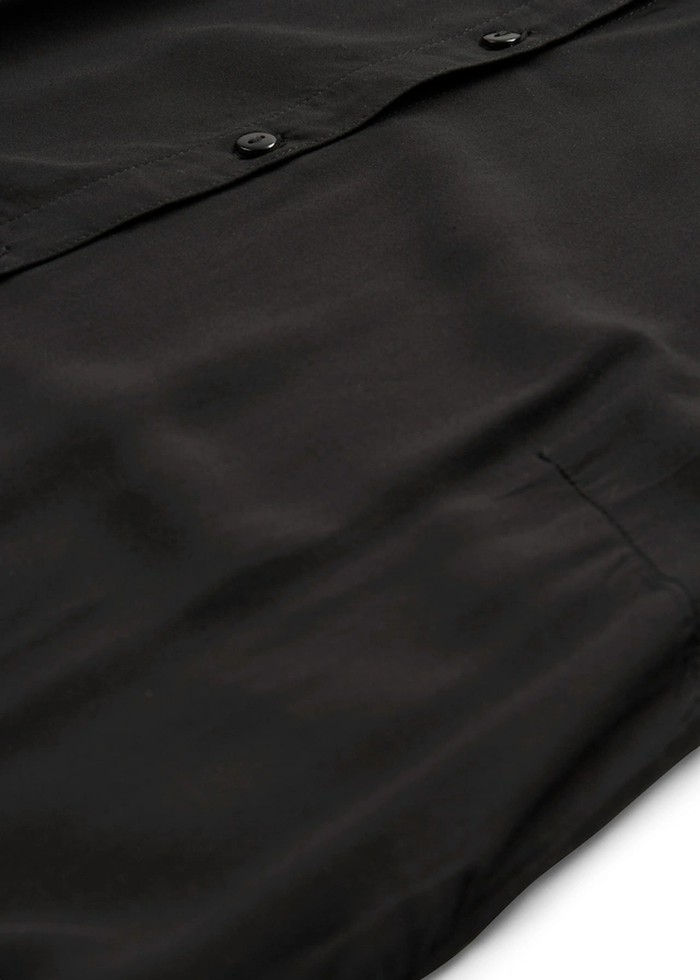 bonprix Longbluse gerade Passform, mit langem Arm, aus Viskose, mit Stehkragen