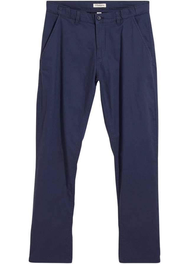 bonprix Chinohose aus Leinen und Baumwolle, Regular Fit, im Chino-Stil