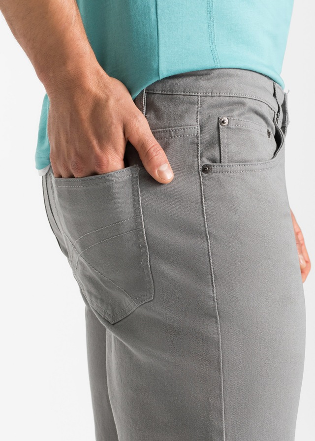 bonprix Bermudas aus Baumwolle mit Elasthan, mit Stretchanteil, erhöhter Bund