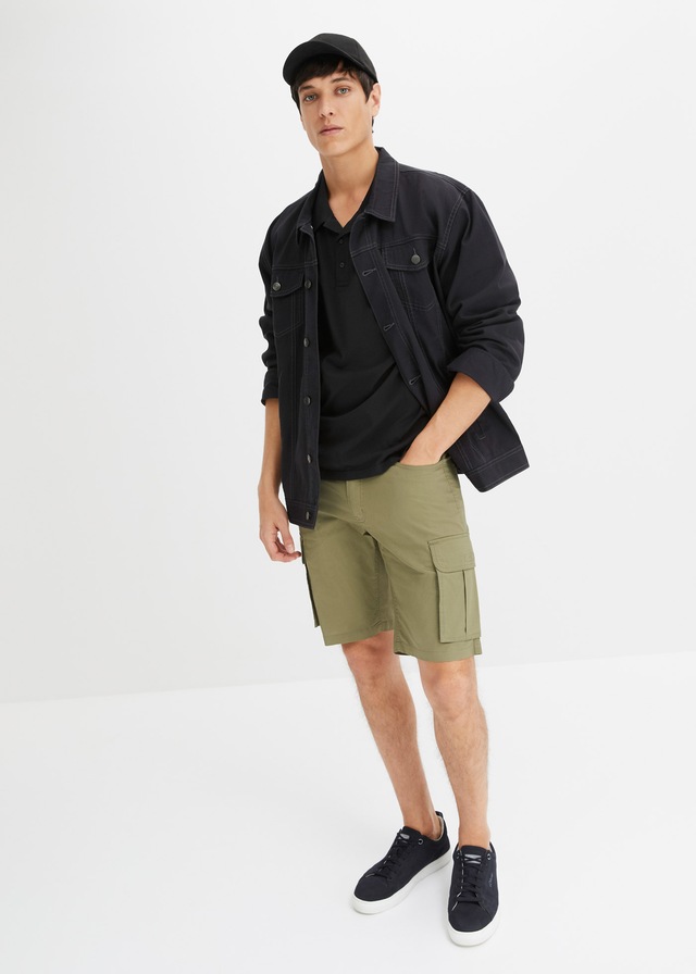 bonprix Cargobermudas leichte Qualität, mit Stretch-Anteil, regular fit