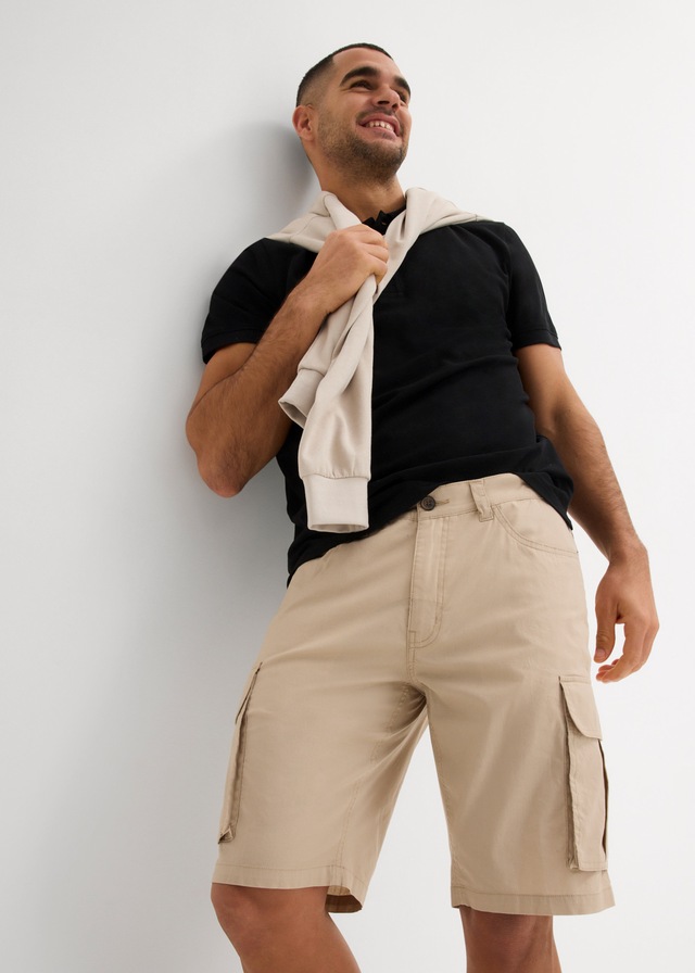 bonprix Cargobermudas leichte Qualität, mit Stretch-Anteil, regular fit