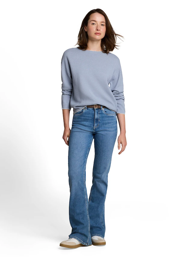 TOM TAILOR Denim V-Ausschnitt-Pullover