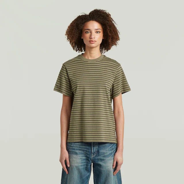 G-STAR T-Shirt »Unit stripe r t wmn« mit Streifen-Dessin, Baumwolle