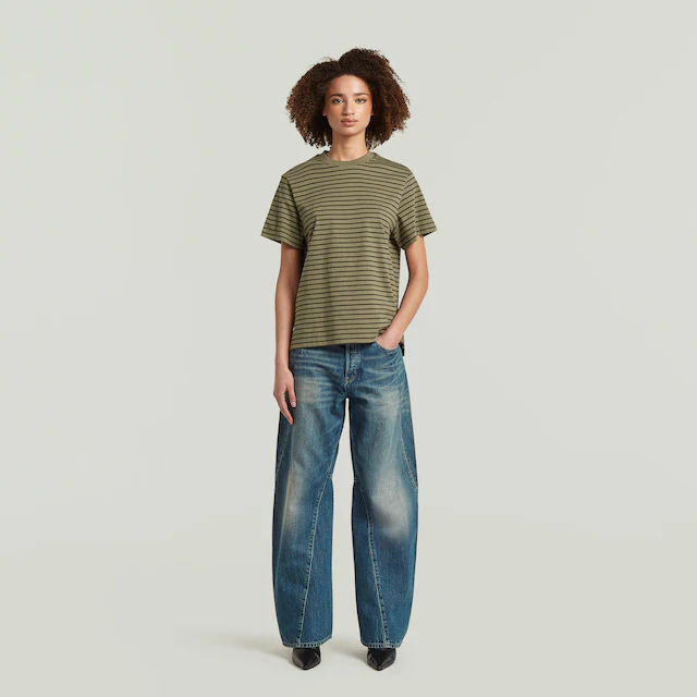 G-STAR T-Shirt »Unit stripe r t wmn« mit Streifen-Dessin, Baumwolle