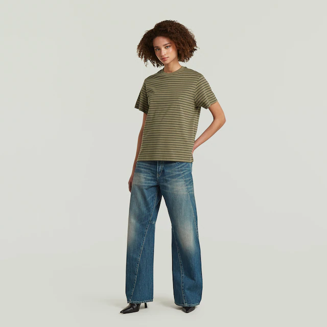 G-STAR T-Shirt »Unit stripe r t wmn« mit Streifen-Dessin, Baumwolle