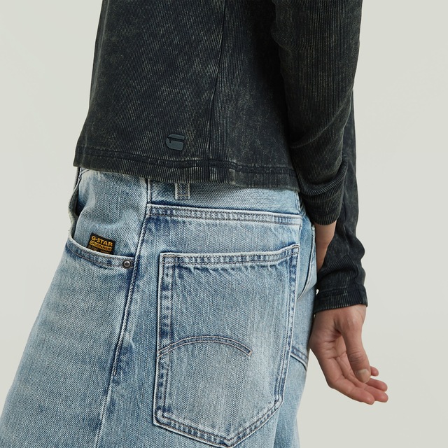 G-STAR Langarmshirt »Vintage Slim Henley t ls wmn« mit Knopfleiste, Baumwollmix