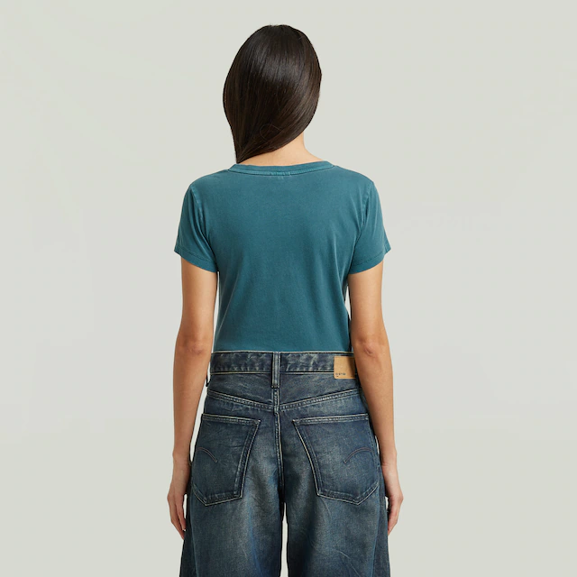 G-STAR V-Shirt »Overdyed Form v t wmn« in Baumwoll-Qualität