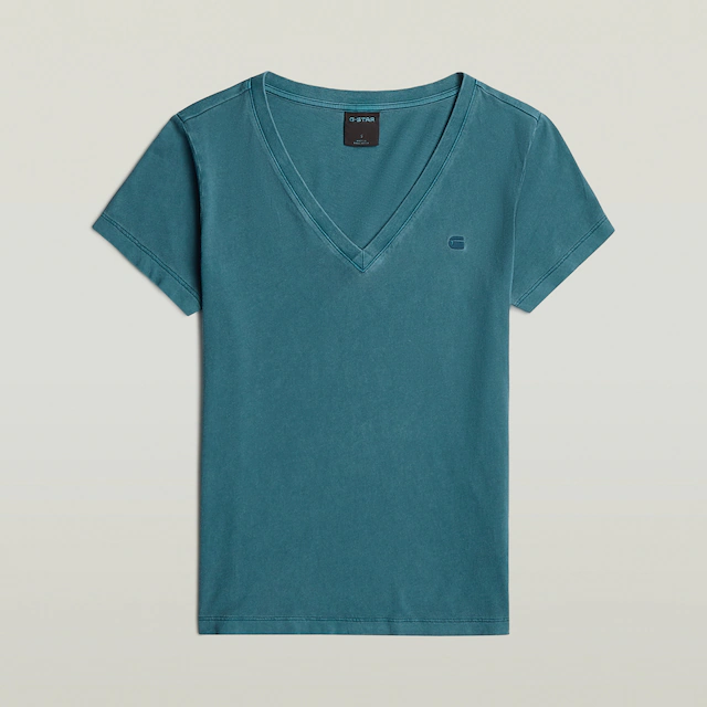 G-STAR V-Shirt »Overdyed Form v t wmn« in Baumwoll-Qualität
