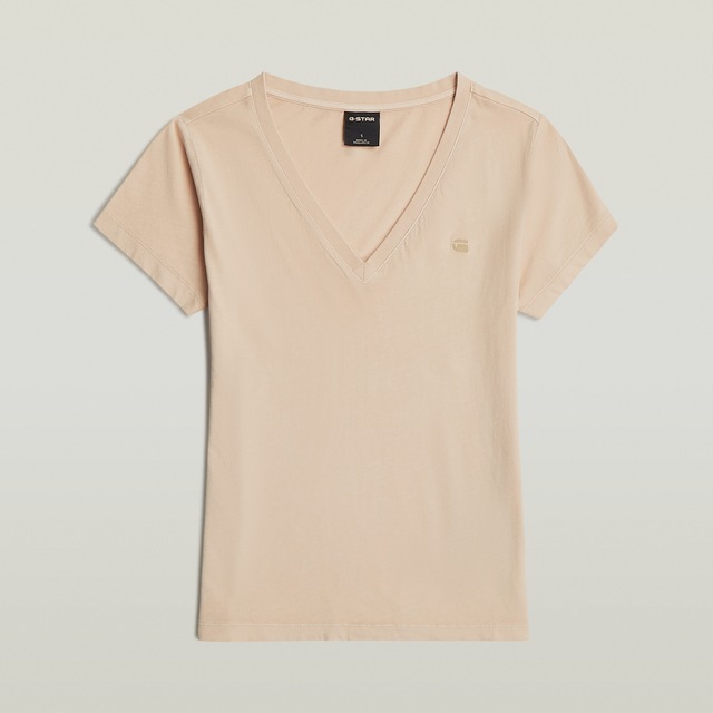 G-STAR V-Shirt »Overdyed Form v t wmn« in Baumwoll-Qualität