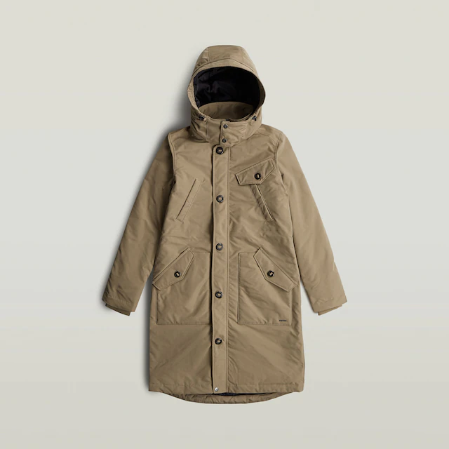G-STAR Langjacke »Vodan long jkt wmn« mit Kapuze wärmend wattiert, mit verstellbarer Taille