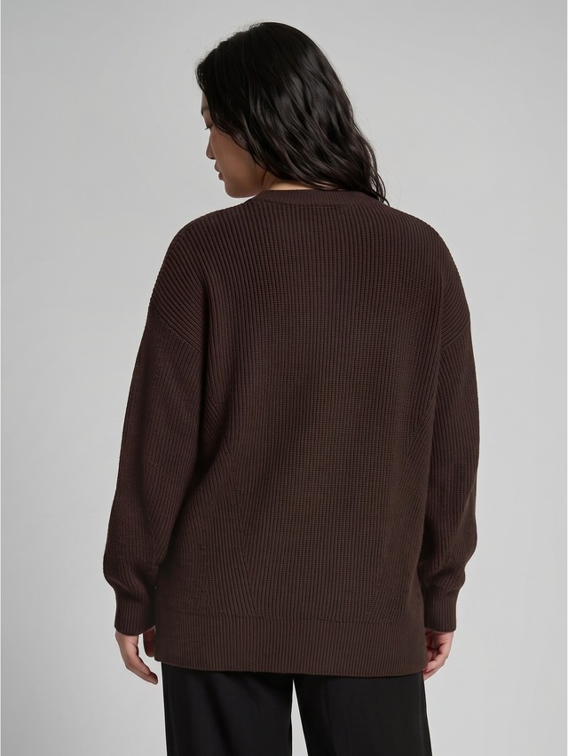 TOM TAILOR PLUS Strickpullover Langarmpullover mit Rundhals / Viskosemix
